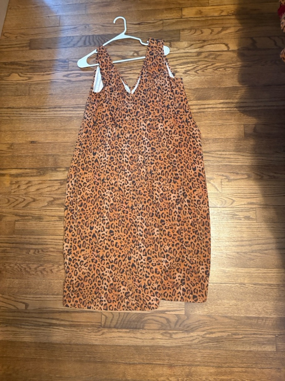 Ava & Viv Leopard Print Sleeveless Dress - Rust Brown & Black - Picture 3 of 7